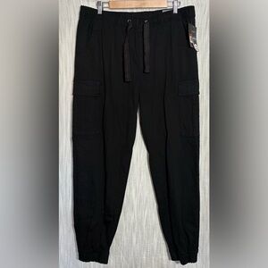 Galaxy By Harvic Men's Black Cargo Pants